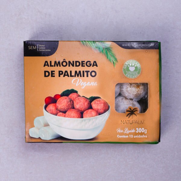 Almondega de Palmito Vegana