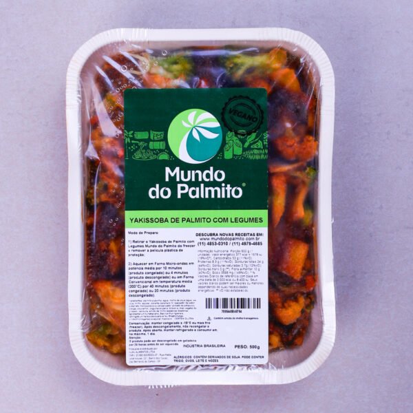 Yakissoba de Palmito com Legumes Vegano
