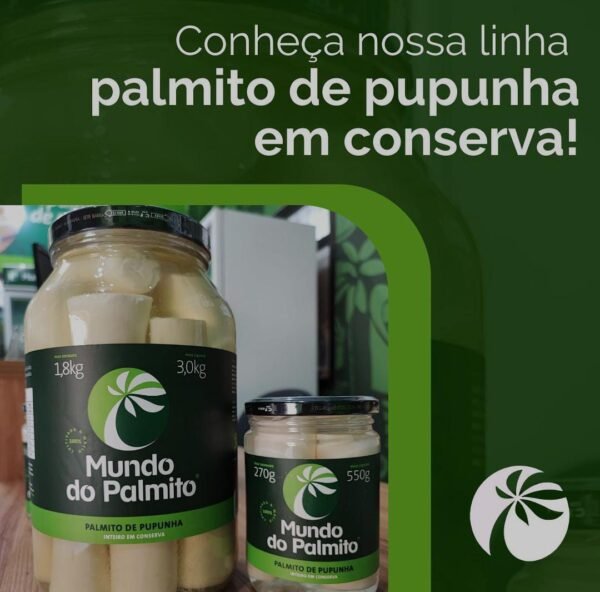 Palmito de Pupunha Tolete (Inteiro)
